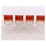 Lot of 9 Kings Crown Tumblers and Punch Glasses