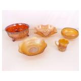 Lot of Carnival Glass Bowls