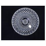 Vintage Anchor Hocking Opalescent Hobnail Covered Dish and Candy Caddy