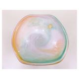 A Blown Murano Glass Bowl and Blown Artisan Bowl