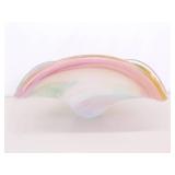 A Blown Murano Glass Bowl and Blown Artisan Bowl