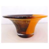 A Blown Murano Glass Bowl and Blown Artisan Bowl