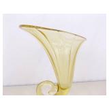 Cambridge Mandarin Gold Cornucopia 10" Vase