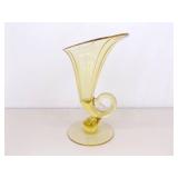 Cambridge Mandarin Gold Cornucopia 10" Vase