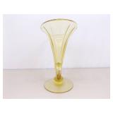 Cambridge Mandarin Gold Cornucopia 10" Vase