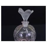 4 Crystal and Glass Perfume Bottles