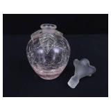 4 Crystal and Glass Perfume Bottles