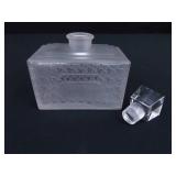 4 Crystal and Glass Perfume Bottles