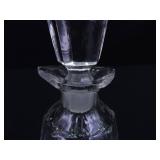 4 Crystal and Glass Perfume Bottles