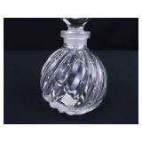 4 Crystal and Glass Perfume Bottles
