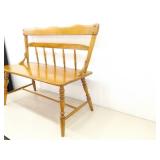 Solid Maple 2 Person Hallway Bench