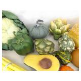 Large Lot of Prop Vegetables and Prop Breads