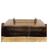 Vintage Wood Sewing Floor Caddy