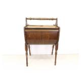 Vintage Wood Sewing Floor Caddy