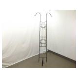 Achla Designs 83.5" (90" total) Double Pole Plant Trellis and Another Iron 69" (83" Total) One