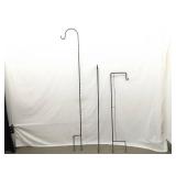 3 Iron Plant Trellises (Tallest is 62"/ 72" Total)