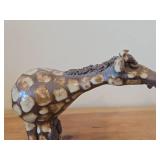 Vintage Giraffe theme Clay Pottery Figurine (Signed) by J.A. Hamilton (1981)