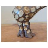 Vintage Giraffe theme Clay Pottery Figurine (Signed) by J.A. Hamilton (1981)