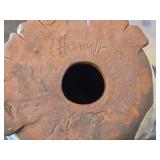 Vintage 1975 Hamilton Coin Bank (Signed) - Cat theme Clay Pottery