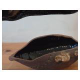 Vintage 1977 Hamilton Baking Dish (Signed) - Puffer Fish theme Earthenware Pottery / Clay / Farmhouse Folk Art style