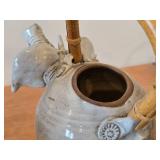 Vintage Elephant theme Clay Ceramic Tea Pot (Signed) by Hamilton (1981)