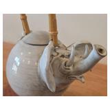 Vintage Elephant theme Clay Ceramic Tea Pot (Signed) by Hamilton (1981)