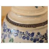 Lidded Jar (Signed) by Hamilton (2007) - Clay Pottery - titled  Blueberries ! Childrens