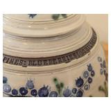 Lidded Jar (Signed) by Hamilton (2007) - Clay Pottery - titled  Blueberries ! Childrens