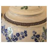 Lidded Jar (Signed) by Hamilton (2007) - Clay Pottery - titled  Blueberries ! Childrens