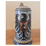 9" Beer Stein - Prussian Eagle by Mettlach Villeray & Boch (Early 20th Century) (Germany) #2075