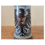 9" Beer Stein - Prussian Eagle by Mettlach Villeray & Boch (Early 20th Century) (Germany) #2075