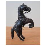 Vintage 8 1/2" Reaving Horse theme Paper-Mache Figurine