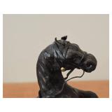 Vintage 8 1/2" Reaving Horse theme Paper-Mache Figurine