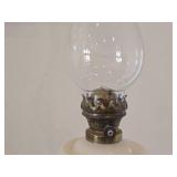 Vintage 22" Kerosene Oil Table Lamp