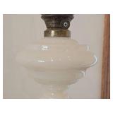 Vintage 22" Kerosene Oil Table Lamp