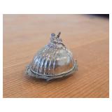 Peter Acquisto 36-grams (total) Sterling Silver Domed Serving Tray Dollhouse Miniature 2" x 1 1/4" x 1.24"