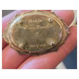 Peter Acquisto 36-grams (total) Sterling Silver Domed Serving Tray Dollhouse Miniature 2" x 1 1/4" x 1.24"
