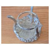 88-grams (total) Sterling Silver Miniature Collectibles - Coin-Top Patio Table, Rocking Chair and (2) Dining Side Chairs