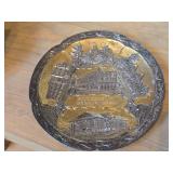 5-1/2" Bronze Souvenir Decorative Plate with Relief of Bemidji Minnesota