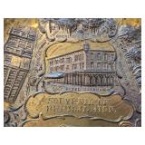 5-1/2" Bronze Souvenir Decorative Plate with Relief of Bemidji Minnesota