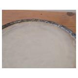 Vintage 1921 W.M. Rogers & Son Victorian Rose 11 1/4" 895-grams (total) Silverplate Serving Plate