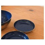 Lot of (3) Stainless Steel Housewares - Cathedral Line by Cathrine Holm (Norway) / Mid-Century Modern style / - Bowl and Dishes