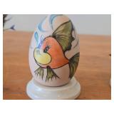 Lot of (2) 4" Disney theme Hand-painted Ceramic Collectible Eggs