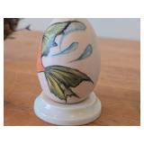 Lot of (2) 4" Disney theme Hand-painted Ceramic Collectible Eggs