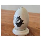 Lot of (2) 4" Disney theme Hand-painted Ceramic Collectible Eggs