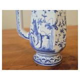 7 1/2" #990A Hand painted Porcelain Pitcher by Berardos (Signed) (Portugal)