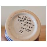 7 1/2" #990A Hand painted Porcelain Pitcher by Berardos (Signed) (Portugal)