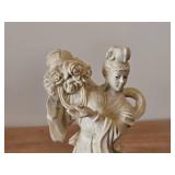 9" Chinese Guanyin theme Hand carved Figurine