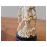9" Chinese Guanyin theme Hand carved Figurine