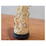 9" Chinese Guanyin theme Hand carved Figurine